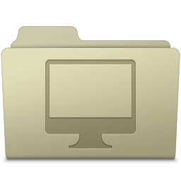 Computer Folder Ash Icon 256x256 png
